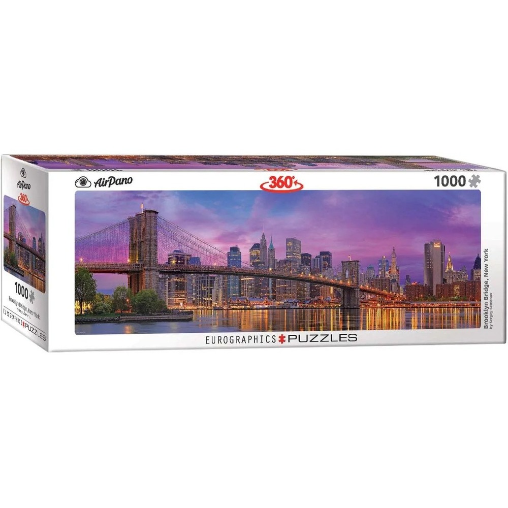 Eurographics‎ AirPano 360 Brooklyn Bridge New York 1000 Piece Panoramic Puzzle